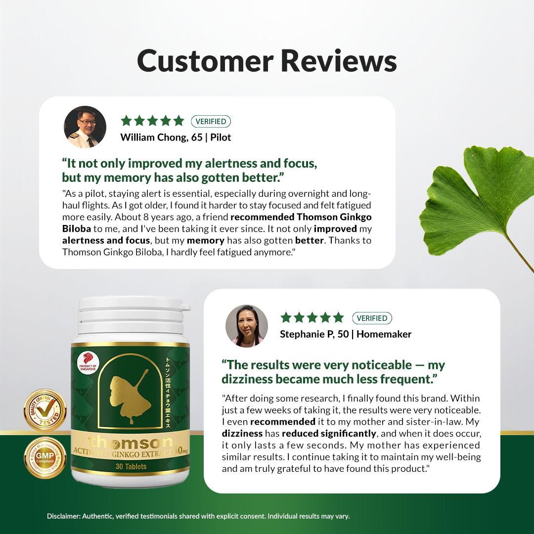 Activated Ginkgo Extract - Brain Health and Blood Circulation Thomson